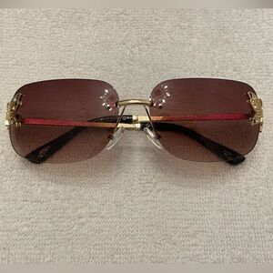 Fun and funky Gold and Brown butterfly sunnies